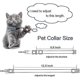 thumbnail image 4 of CHAO Collar reflectante para gato con campana, collares de seguridad ajustables para recién nacidos, collares para cachorros o gatitos, 2 uds., azul, 4 of 5
