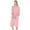 Pink, variant on Women Men Short Sleeve Robes, Summer and Spring Sleepwear Zipper Front Nightgowns Loose Housecoats Loungewear Dress Duster with Pockets