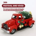 thumbnail image 3 of SHINYPASING 1Set Red Iron Vintage Truck Model Retro Style Truck Toy For Holiday Celebration, 3 of 6