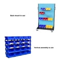 thumbnail image 6 of BIMZUC Wall Mounted Parts Storage Rack Stackable Shop Tool Bin Screws Organizer Thickened Inclined Mouth Combination Type Tool Box Yellow (5.3 in / 13.5 cm), 6 of 9