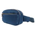 thumbnail image 4 of Riñonera de moda de gran capacidad, tela Oxford, bolsa de pecho para correr, senderismo, viajes, entrenamiento, color azul real, 4 of 5
