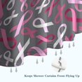 thumbnail image 6 of Pink Breast Cancer Shower Curtain 36"x72" ,Bathroom Decorative Shower Curtains Set with 12 Hooks,Modern Waterproof Washable Shower Curtain, 6 of 6