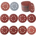 thumbnail image 1 of Disques de Ponçage Polyvalents pour Art et Menuiserie, Attache à Crochets et Boucles, Applications Multiples, 100 Pcs (125Mm), 1 of 8