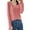 Pink, variant on Elegant V-Neck Worsted Knit Sweater for Women Winter Fashion Solid Color Pullover Tops Long Sleeve Casual Crewneck Outfits Elegant Gift for Her Comfortable & Fashionable,Brick Red S