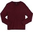 thumbnail image 1 of Alfani Mens V-Neck Jacquard Basic T-Shirt, 1 of 2