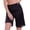 Black, variant on Women Shorts Elastic High Waist Summer Bottom Shorts Solid Color Lace Trim Silky Shorts Loose Fit Casual Vacation Shorts
