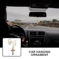 thumbnail image 4 of BRIGHTFUFU Adorno colgante para coche, cruz, decoración para espejo retrovisor de coche, colgante decorativo, 4 of 7