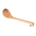 thumbnail image 1 of Wooden Utensils Eating Soup Ladle Hook Wooden Spoon Kitchen Dinnerware Tools Retro Soup Spoon, 1 of 2