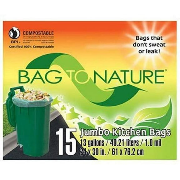 Indaco Compost Bag MBP24205 - 13 Gallon, 15 Count