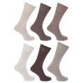 thumbnail image 1 of CHUANK Chaussettes pour Hommes Simples 100 % Coton (Lot de 6), 1 of 2