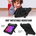 thumbnail image 6 of AVAWO Case for iPad Mini 6 / Mini 7 8.3 inch 2021 Release, Shockproof Rugged Kids Case with [360 Rotating Stand] [Hand Strap] for iPad Mini 6th/7th Gen 8.3-Black, 6 of 8