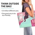 thumbnail image 2 of Disketp Cats On Broomstick Bolsa Tote Estampada para Mujer, Bolso de Hombro y de Mano para Compras y Viajes, 2 of 8