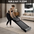 thumbnail image 5 of Alvantor 2.5HP Walking Pad Treadmill, Manual Incline Under Desk Treadmill with Shock Absorption for Small Apartments, Black, 5 of 7