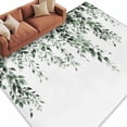 thumbnail image 3 of 8x10 Area Rugs, Green Eucalyptus Non-Skid Rubber Backing Large Rectangle Rugs - Living Room Bedroom Home Office, Weeping Botanical Leaf Watercolor Indoor Floor Mat Carpets Washable Rug, 3 of 9