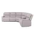thumbnail image 3 of Melbourne 122" Modern Power Motion 6-Piece Reclining Corner Sectional Sofa Set with Cup Holders, 3 of 11