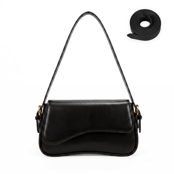 LassZone Womens PU Leather Shoulder Bag Casual Crossbody Bag Small Satchel Purse for Daily Travel