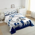 thumbnail image 4 of Erosebridal American Football Lovers Comforter Set Queen,Football Bedding Set,Sports Quilt Inner Fill,Football Fans Down Comforter with 2 Pillowcases(Indianapolis), 4 of 6