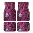 thumbnail image 1 of Balery ink Donkey Pop Art Juego de 4 Alfombrillas para Auto, Revestimientos de Caucho Resistente, Diseño Antideslizante, 1 of 7