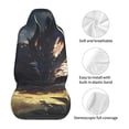 thumbnail image 5 of Honeii Sleeping Dragon In Forest Print Car Seat Covers 2 Pieces, Full Set Universal Seat Covers for Cars, Waterproof Auto Seat Protectors, 5 of 7