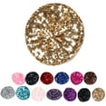 thumbnail image 6 of Women Autumn Spring Summer Hats Stretch  Shining Sequins Berets Mix Color Party Show Advertising Caps white, 6 of 9