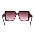 thumbnail image 4 of Womens Rimless Mod Luxe Rhinestone Metal Engrave Butterfly Designer Sunglasses Purple, 4 of 4
