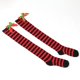 thumbnail image 3 of Calcetines largos hasta la rodilla para mujer, lisos, con lazo navideño y bola, cálidos, para mujer, 3 of 3