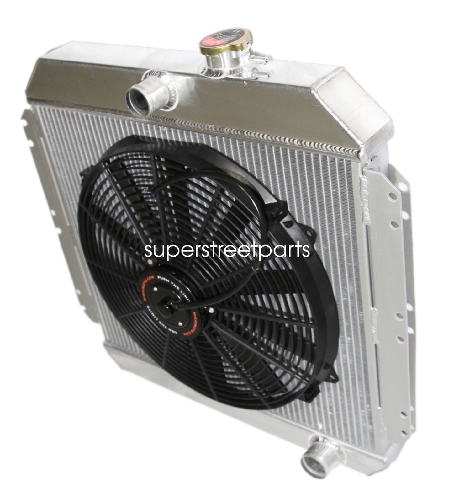 49-54 CHEVY STYLE//FLEETLINE//BEL AIR V8 3-ROW//CORE FULL ALUMINUM RACING RADIATOR