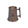"Nautical Antique Brass Anchor Mug With Cleat Handle 5"" - Nautical Barware - Nautical Accents"