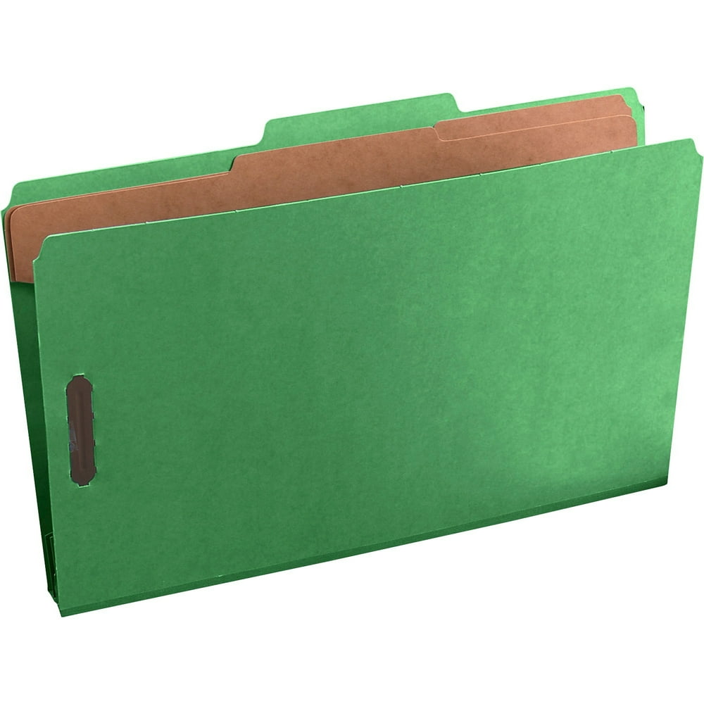 Pendaflex Pressguard Classification Folders, Green, 10 / Box (Quantity