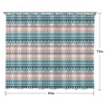thumbnail image 5 of Pink and Blue Geometric Striped Pattern Shower Curtain 84"x72" ,Bathroom Decorative Shower Curtains Set with 12 Hooks,Modern Waterproof Washable Shower Curtain, 5 of 6
