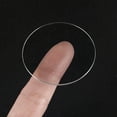 thumbnail image 4 of Uxcell 45mm Dia. Watch Glass Sapphire Crystal Lens, Round Flat 1.2mm Thickness Replacement Parts Clear, 4 of 5