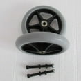 thumbnail image 3 of 2Pcs Universal Wheelchair Front Caster Wheels 6/7/8in Solid Tire Replacement Durable Accessories, 3 of 5