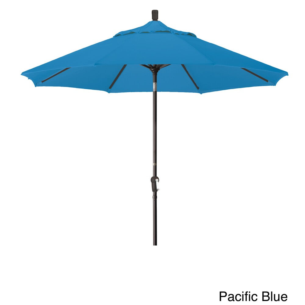 Havenside Home North Bend 9foot Sunbrella Crank Open Autotilt Bronze Umbrella by Pacific Blue