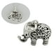 thumbnail image 4 of EeaseMX Collar de collar de forma de elefante Charros de bricolaje joyas que hacen accesorios para aretes pulsera de plata, 4 of 7