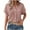 Rose Gold, variant on Besolor Womens Button down Dress Shirts Collared Short Sleeve Textured Tops Casual Summer Work Blouses with Pocket
