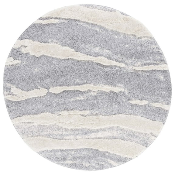 SAFAVIEH Chelsea Meridith Floral Wool Area Rug, Brown/Green, 5'6" x 5'6" Round