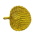 thumbnail image 4 of Abanico de hoja de palma tejido a mano para regalos de boda, multifuncional, 15 x 13 pulgadas Amarillo, 4 of 9