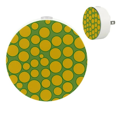 

YZUOUZY Bedside Lamps Small Lamp Bedside Lamps Set of 2 Yellow Circle Green Background