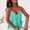 Mint Green, variant on Aofany Women Tops Chain Suspender Vintage Summer V Neck Sleeveless Tank Tops Blouse Black M