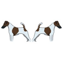 Smooth Fox Terrier Decal | Indoor/Outdoor | Dog Lover Super Cute Sticker for SUV Windows, Dorm Rooms, Bedroom, Offices | SignMission personalized gift | 2 Pack of 6"