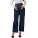 thumbnail image 1 of Pantalones de maternidad formales para el trabajo de la mujer INSPIRE CHIC para el Día de la Madre, elásticos sobre el vientre, con bolsillos, L azul, 1 of 6