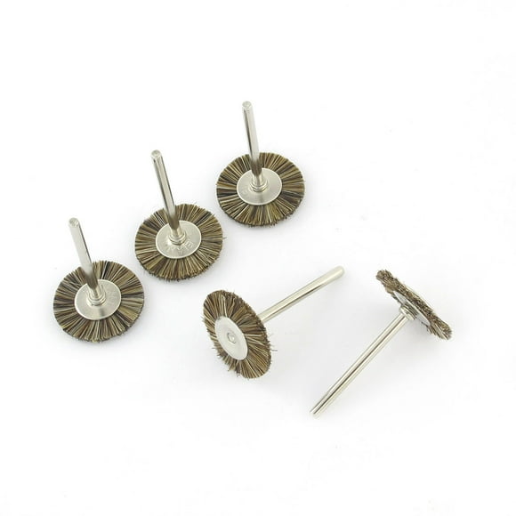 5 Pcs Cepillo de Rueda de 25 mm Diámetro Herramienta de Pulido para Joyeros