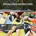 thumbnail image 4 of Tignapoo Aluminum Alloy Suction Cup Bike Carrier for Cars - Roof Mount Bicycle Rack for One or Two Bikes, Available in Black or Red, Lightweight and Easy to Install, 4 of 7