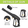 thumbnail image 4 of Bear Force High Pressure Water Spray Gun Wand Jet Nozzle Tips, Power Washer Water Gun Compatible with Some of Greenworks Karcher Ryobi Homelite Electric Pressure Washer Max 2000 PSI, 4 of 9