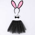 thumbnail image 5 of WOYY Girls Bunny Party Dance Performance Tutu Skirt Accessories Outfits Children's Clothes Sets, 5 of 8
