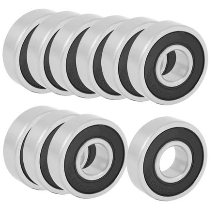 Bearings Blue Shield - 10 Pcs 6000RS 10mmx26mmx8mm Seal Shielded Deep Groove Ball Bearings