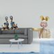 thumbnail image 2 of Escultura Moderna De Resina De Elefante Y Niña Con Bandeja Para Guardar Llaves, Adorno Artístico Creativo Para El Hogar, La Oficina, El Escritorio, El Estante Y El Dormitorio., 2 of 8