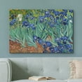 thumbnail image 2 of wall26 Canvas Print Wall Art Irises by Master Artist Vincent Van Gogh Nature Wilderness Illustrations Fine Art Relax/Calm Multicolor for Living Room, Bedroom, Office - 12"x18", 2 of 5