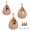 Linen, variant on ShellKingdom Hanging Baskets, 3 Pack Woven Wall Mounted Boho Decorative Storage Basket for Organizing with Hooks, Jute