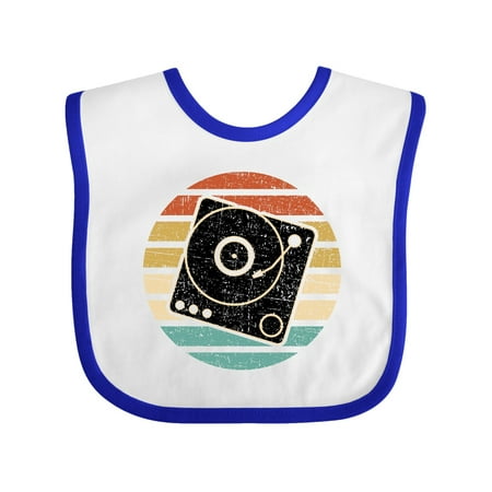 

Inktastic Turn Table Record Player Retro Gift Baby Boy or Baby Girl Bib